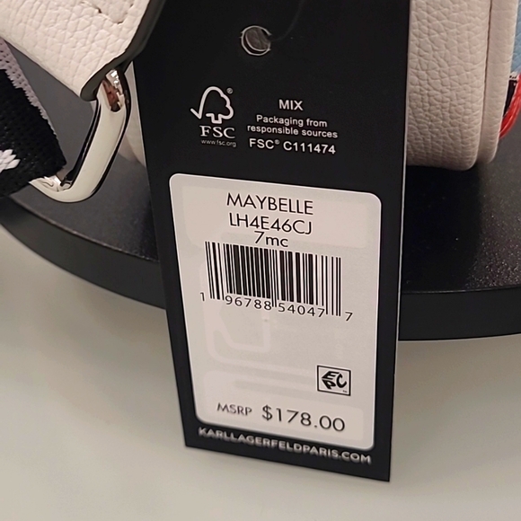 Karl Lagerfeld Paris Maybelle Multicolor Crossbody Camera Clutch Bag - Picture 3 of 6